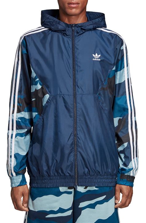 camo Adidas windbreaker size small